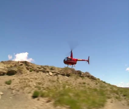 Driving next to a helicopter Stock Footage 21526446