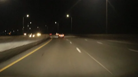 Driving on Niagara Skyway Bridge Stock-Footage 126979481