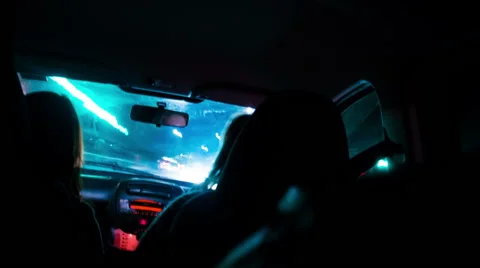 Driving at night Video stock 41403327