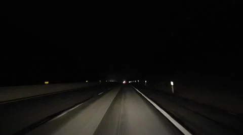 Driving at night Stock Footage 52423194