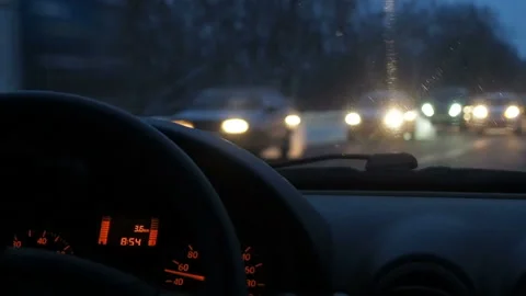 Driving at night. Stock Footage 101964061