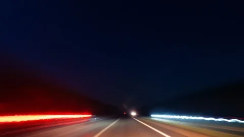Driving at night Stock Footage 104241683