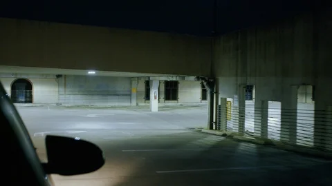 Driving at Night Stock Footage 128674172