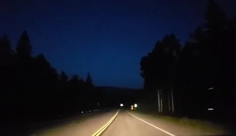 Driving at night Stock-Footage 133649687