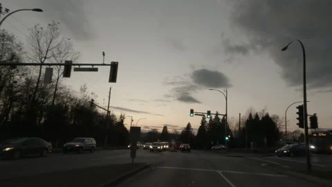 Driving on the night highway Stock Footage 137932023