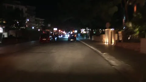 Driving at night. POV. Stock Footage 11524943