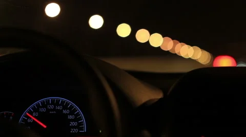 Driving in the night on the road, Beijing Stock Footage 40650142