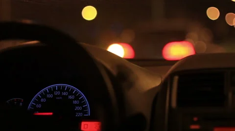 Driving in the night on the road,Beijing Stock Footage 40650070