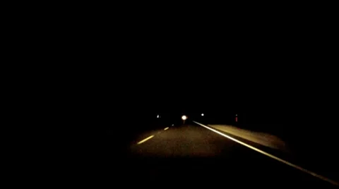 Driving in Night storm Stock-Footage 7762119