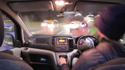 Driving at night timelapse Stock Footage 146869734