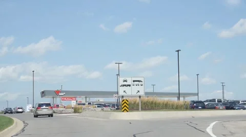 Driving into OnRoute Stock Footage 68443601