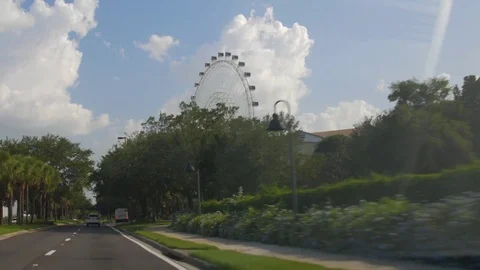 Driving by Orando Eye day time Stock Footage 76110547