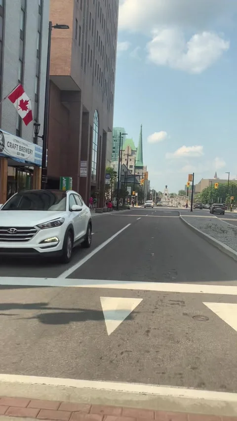 Driving in Ottawa During the Day Stock Footage 162860706
