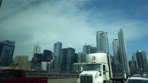 Driving out of the city Stock Footage 118813314