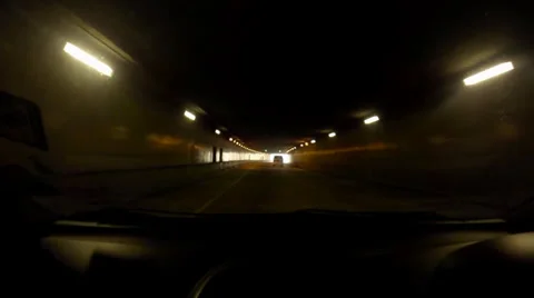 Driving out from Malaysian Smart Tunnel Stock Footage