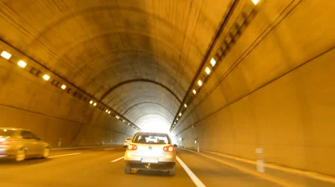 Driving Out Of The Tunnel Stock Footage 51536246