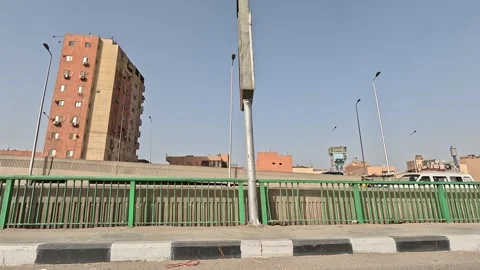 Driving Outer Circle Cairo Ring Road Witnessing Daily Life City Highways Stock Footage 329844958