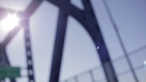 Driving Over The Bridge Stock Footage 82734070