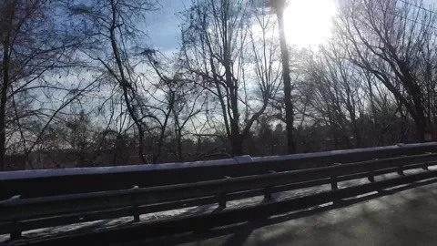 Driving Over the Brooklyn Bridge Stock Footage 311557875
