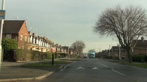 Driving over Speed Bumps Video stock 10715947