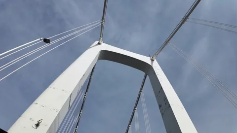 Driving Over Tokyo Rainbow Bridge   Stock Footage 336804161