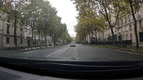 Driving in Paris - timelapse 3 Stock Footage 232830391