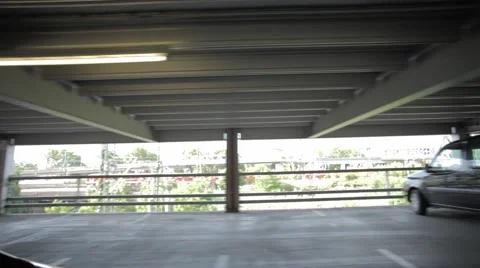 Driving Parking Deck Stock Footage 47824641