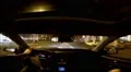 Driving into parking garage wide angle view dash cam HD Footage