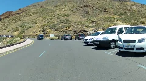 Driving on a parking lot Video stock 11242342