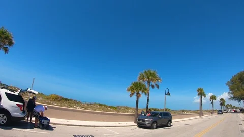 Driving Pass-A-Grille Beach Видео 126603938