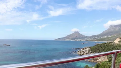 Driving past the bay Video stock 153657505