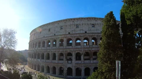 Driving Past The Colosseum Stock Footage 148832809