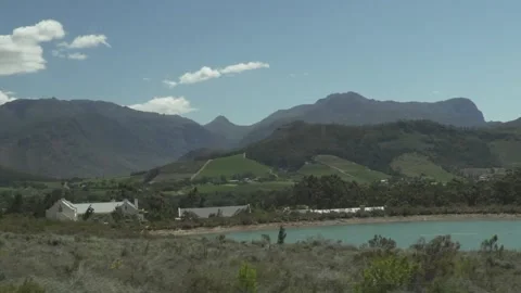 Driving past Table Mountain Stock Footage 158678338