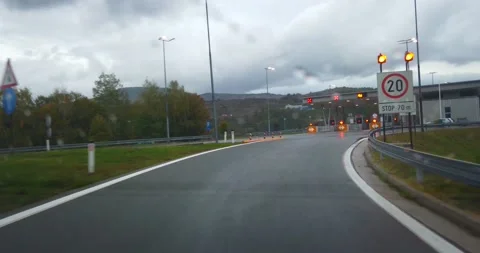 Driving to the Payment point Stock Footage 151124675