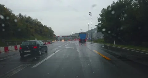 Driving to the Payment point Stock Footage 151125333