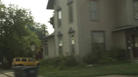 Driving plate: Down Town Ann Arbor, Michigan 3QL01 4K Stock Footage 46378130