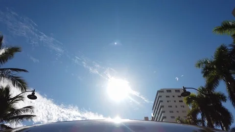 Driving plate looking up at the blue sky 스톡 동영상 120102357