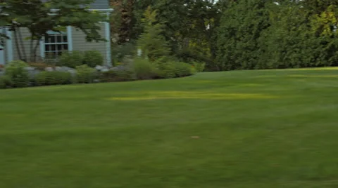 Driving plate: Mid West upscale neighborhood, left side 1 4K Stock Footage 45593696