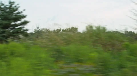 Driving plate: Mid West US rural road, right side 2 4K Stock Footage 45454705