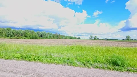 Driving plate point of view right side car view. Passenger side driving vie.. Stock Footage 277661817