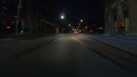 Driving plate POV low angle through the city of Toronto streets Stock Footage 101220544