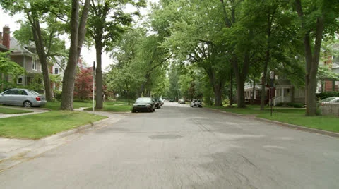 Driving Plate: Rear view, Mid West Suburbs 04 HD Stock Footage 24974564