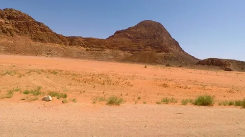 Driving Plate Side View Moving Through Desert In Car Video stock 103210512