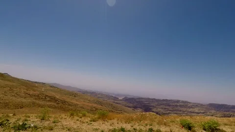 Driving Plate Side View Moving Through Desert In Car petra Stock Footage 103217540