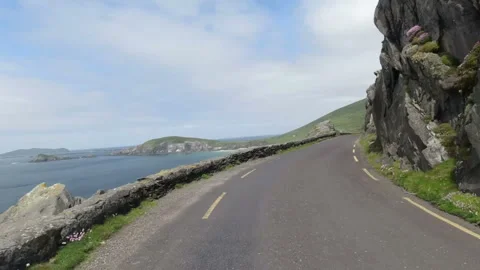 Driving Plate Slea Head Drive Dingle Peninsula Video stock 242900422