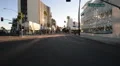 Driving Plates Beverly Hills Commercial Morning CAM1 Front 13 Wilshire E at SM HD Footage