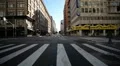 Driving Plates Los Angeles Downtown Morning CAM1 Front 17 7th St East at Hill HD Footage