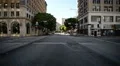 Driving Plates Los Angeles Downtown Morning CAM1 Front 34 Spring St South HD Footage