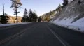 Driving Plates Mountains Snow CAM1 Front 08 Forest California HD Footage