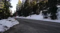 Driving Plates Mountains Snow CAM2 Rear 04 Forest California HD Footage
